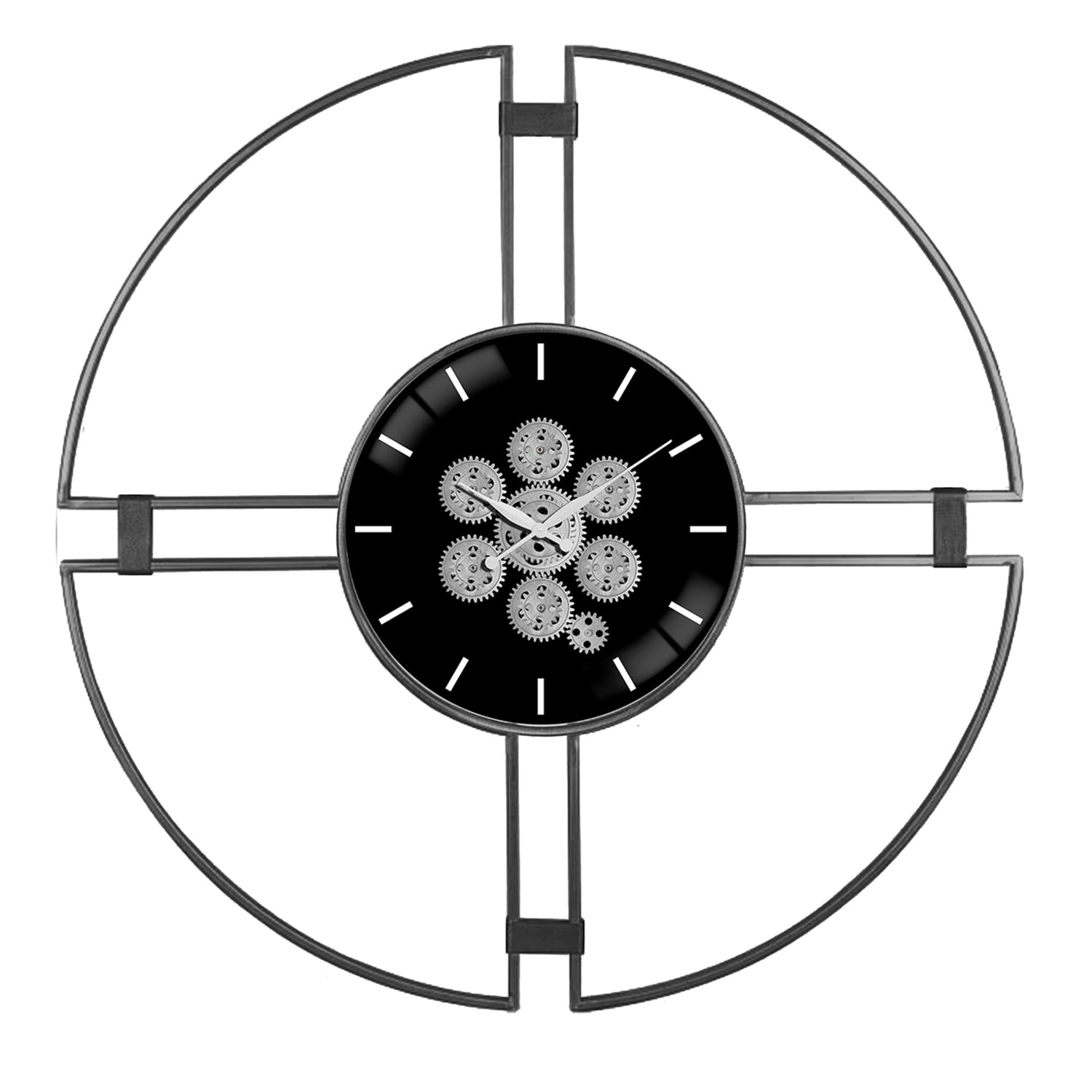 Orologio con ingranaggio – metallo – Dia.80
