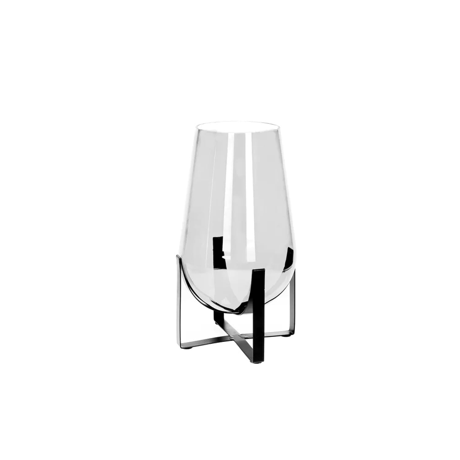 Bulla portacandela – vetro – Dia.19×36