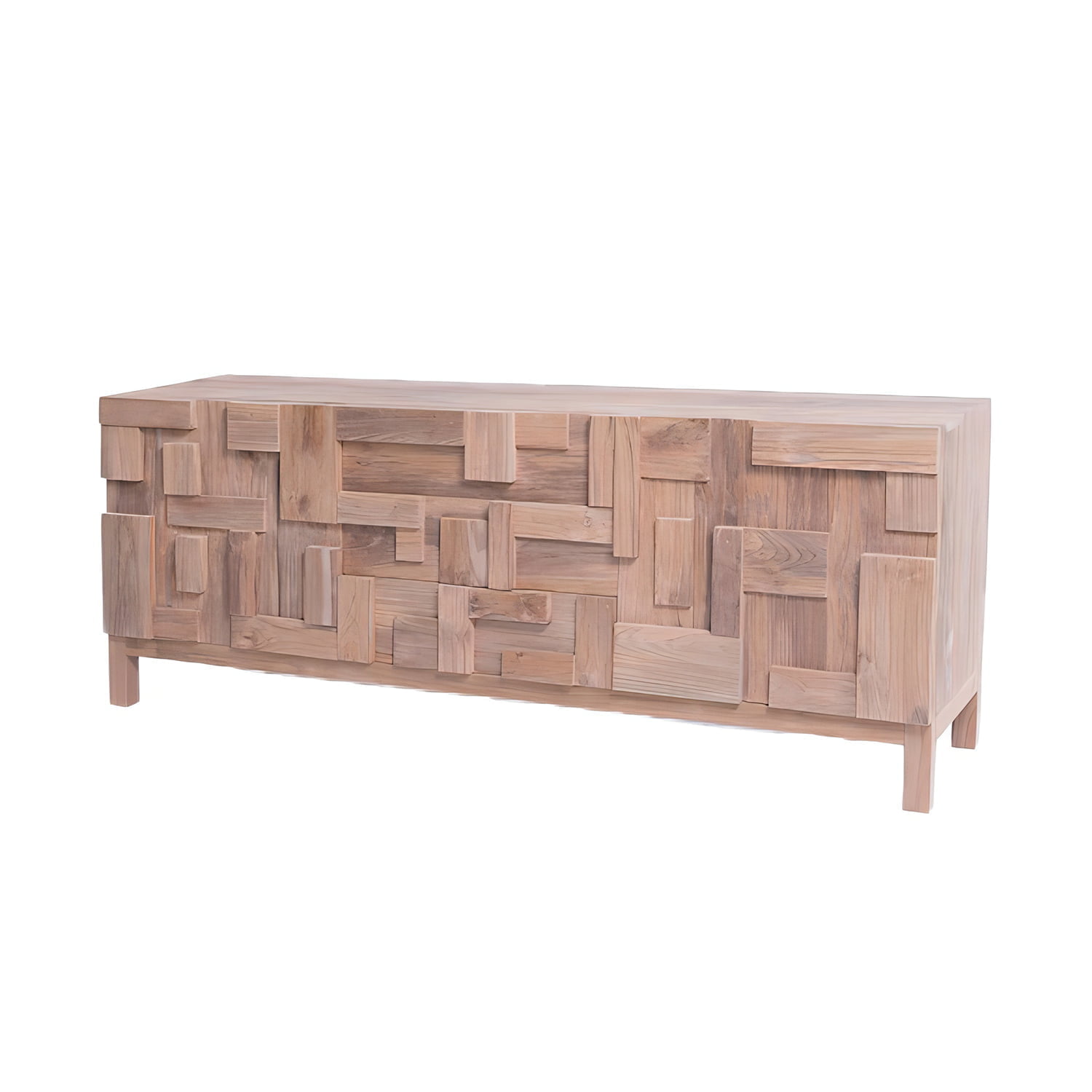 Block madia/porta tv – legno Teak – 180x45x70h