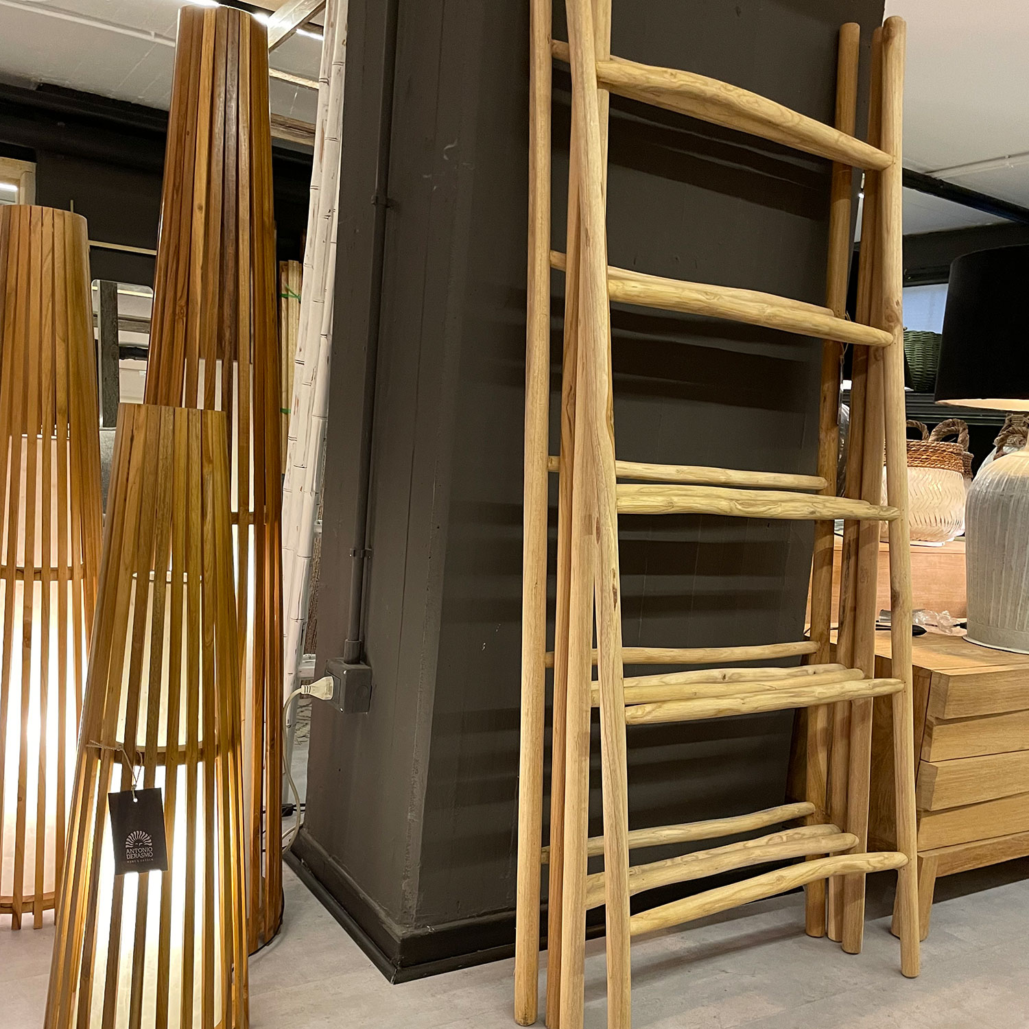Scala – legno Teak – 60x2x170h