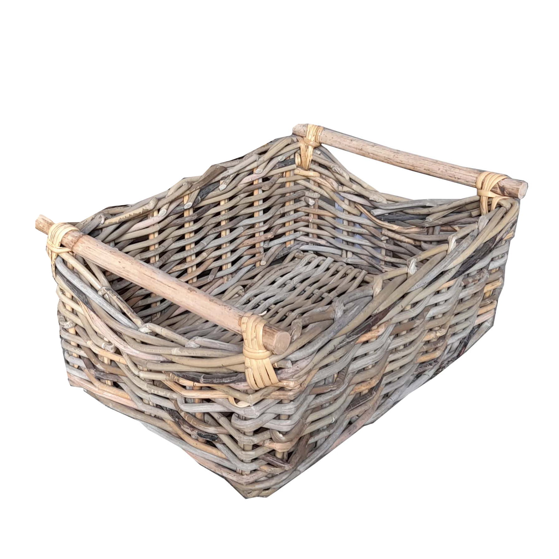 Antalya cesto con manici – midollino naturale – 38x56x24h