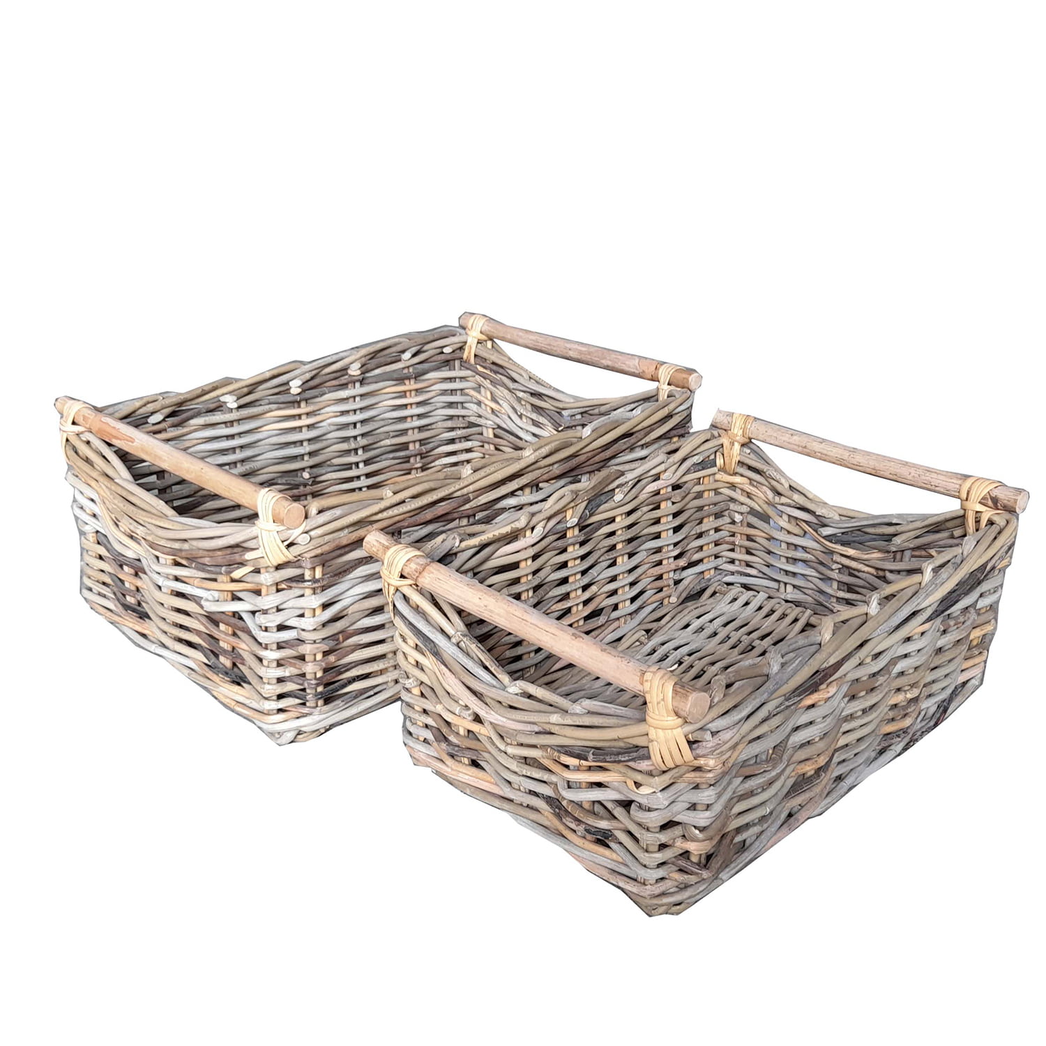 Antalya cesto con manici – midollino naturale – 38x56x24h