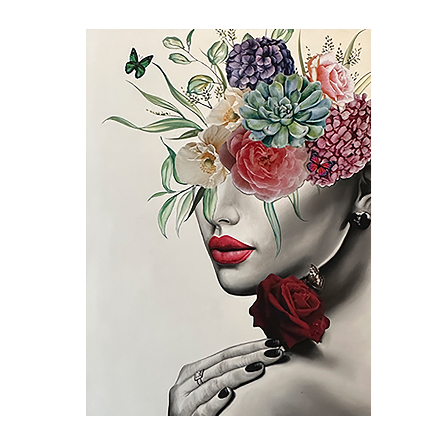 Quadro donna – pittura acrilica – 110x150h