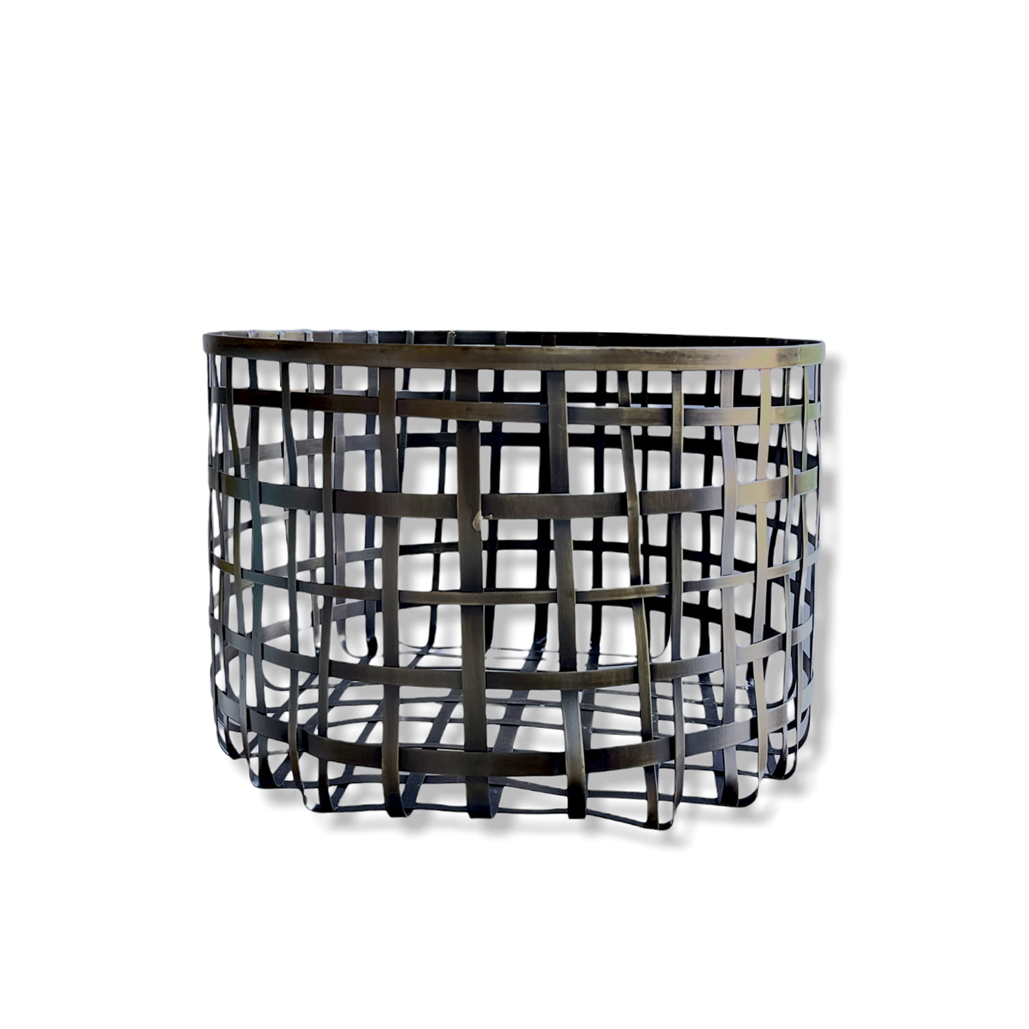 Portacandela basket – metallo – Dia.44×30