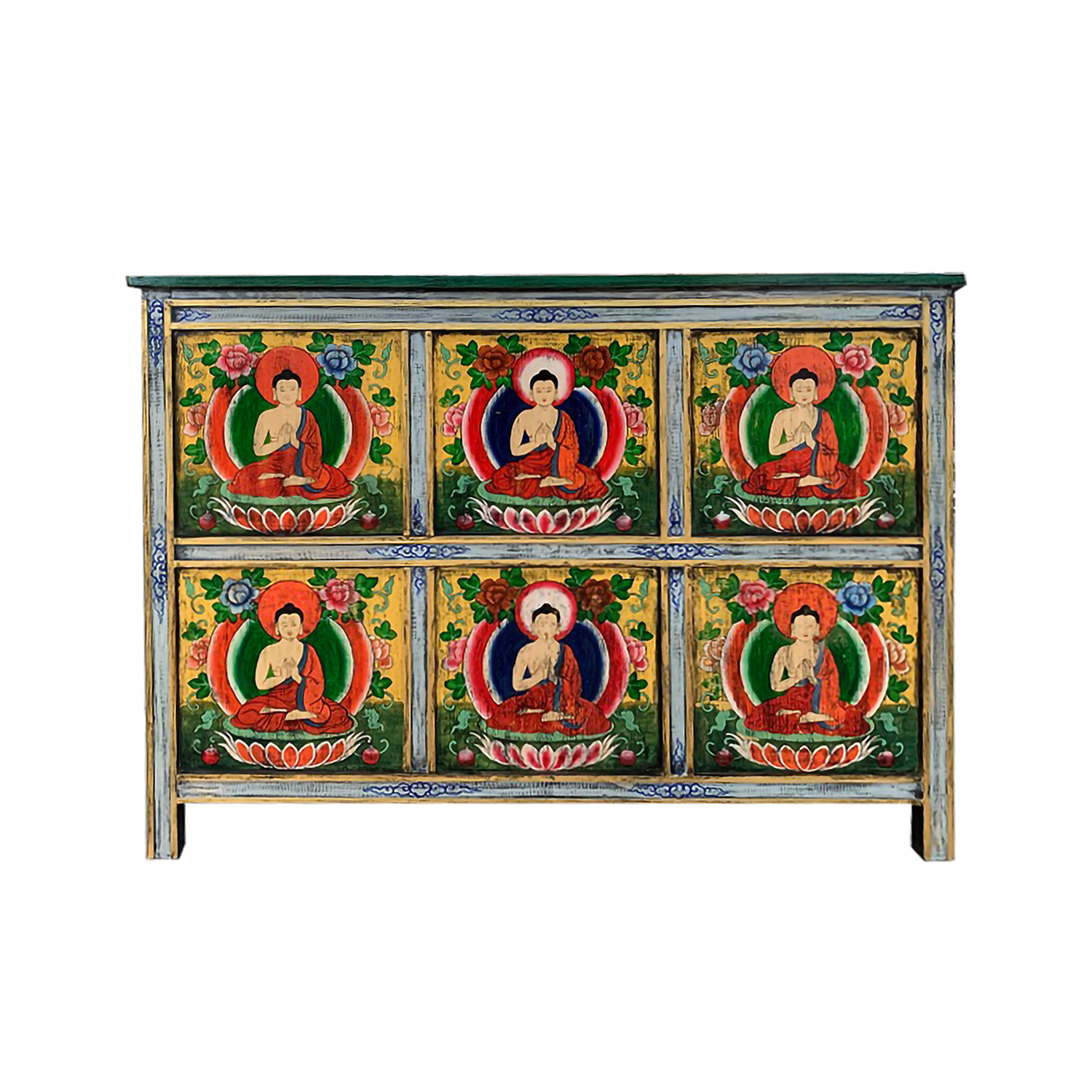 Rigoro madia – legno di Olmo – 140x44x120h
