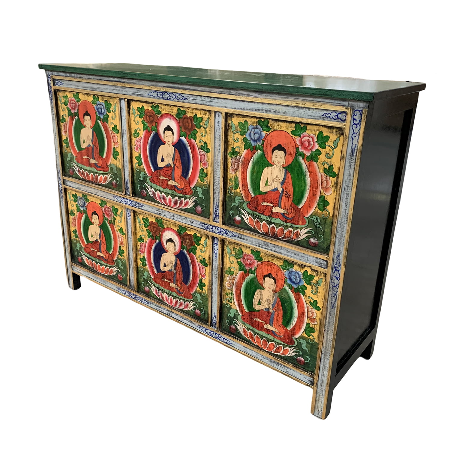 Rigoro madia – legno di Olmo – 140x44x120h