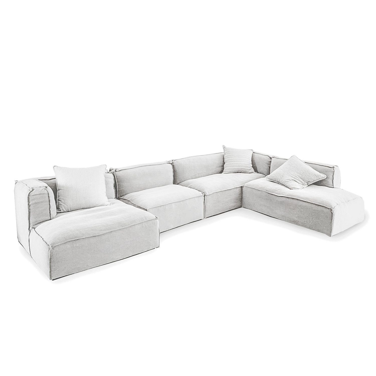 Cube divano componibile – tessuto – 400x250x80h