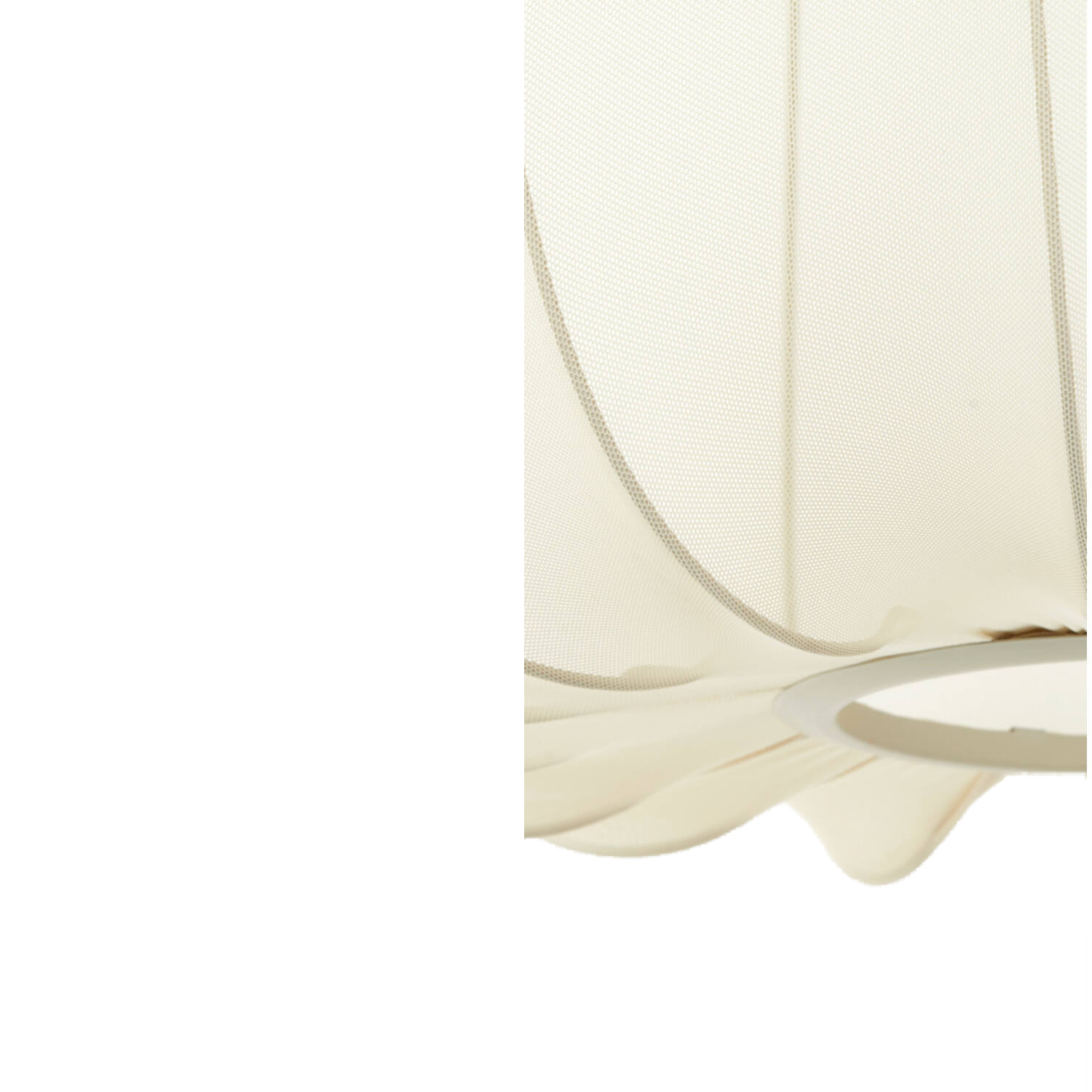 Plumeria lampada a sospensione – tessuto – Dia.60x45h