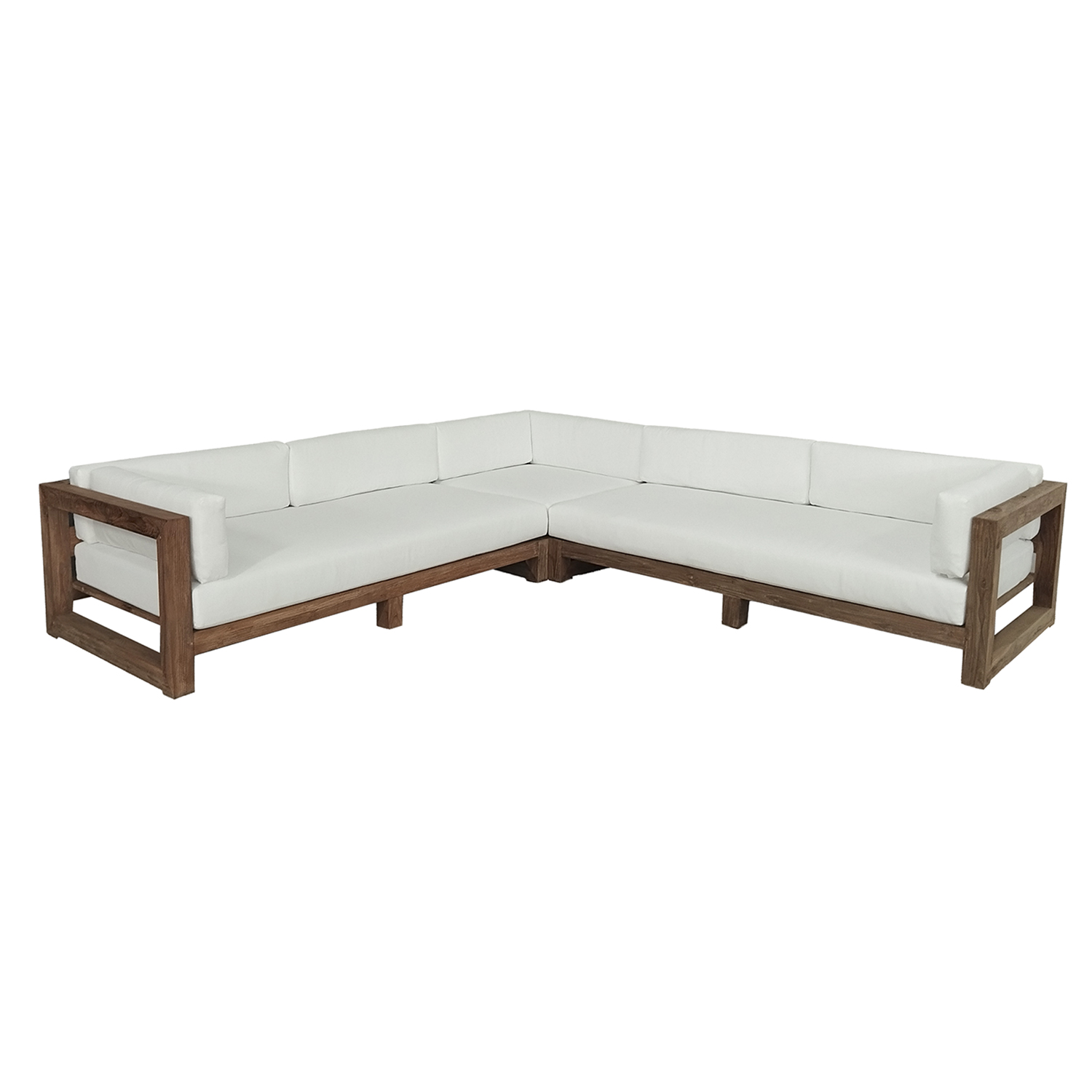 Divano Alaska – legno Teak – 300x300x62h