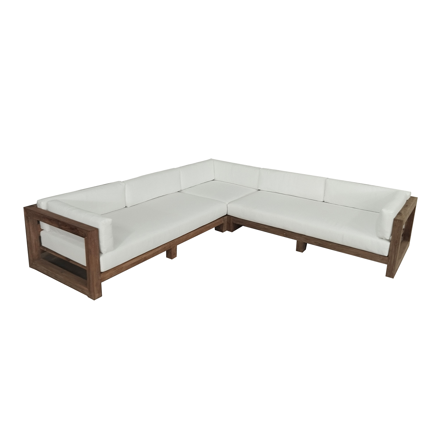Divano Alaska – legno Teak – 300x300x62h